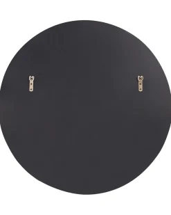 New Beliani Specchio TROUVILLE 80 cm 80 cm Nero/Oro Oro Nero