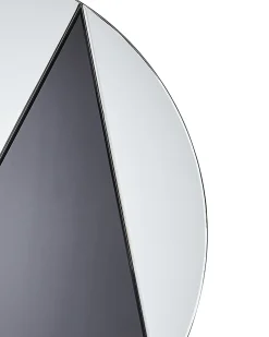 New Beliani Specchio TROUVILLE 80 cm 80 cm Nero/Oro Oro Nero
