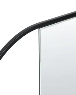 New Beliani Specchio VALLERY 40 cm 120 cm Metallo Nero