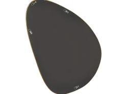 Beliani Specchio VENAS 61 cm 91 cm Velluto Senape Giallo