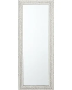 Discount Beliani Specchio VERTOU 50 cm 130 cm Beige Beige Argento