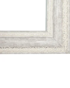 Discount Beliani Specchio VERTOU 50 cm 130 cm Beige Beige Argento