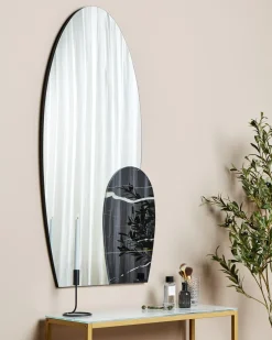 Beliani Specchio VIERZON 58 cm 120 cm Nero