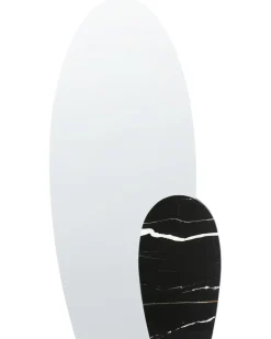 Beliani Specchio VIERZON 58 cm 120 cm Nero