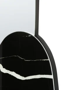 Beliani Specchio VIERZON 58 cm 120 cm Nero
