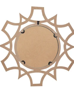 Clearance Beliani Specchio ZAPOPAN 60 cm 60 cm Legno di abete chiaro Bianco Marrone
