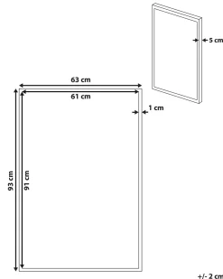 Sale Beliani Stampa su tela ADELFIA Motivo astratto 63 x 99 cm Multicolore Marrone Multicolore