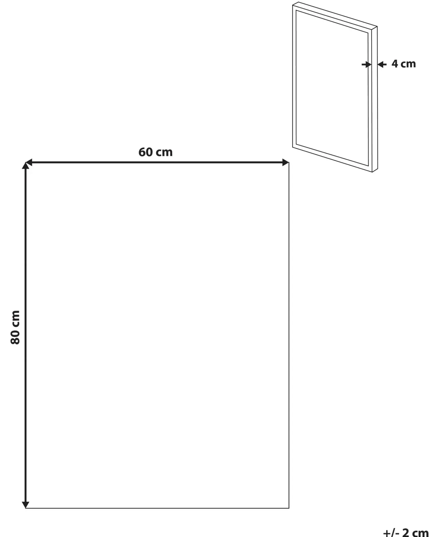 Beliani Stampa su tela AFASSA Motivo animale 60 x 80 cm Rosa Bianco Rosa