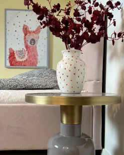 Beliani Stampa su tela AFASSA Motivo animale 60 x 80 cm Rosa Bianco Rosa