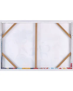 Outlet Beliani Stampa su tela BIBBIENA Motivo per bambini 63 x 99 cm Multicolore Marrone Multicolore