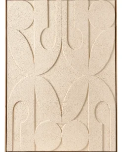 Best Beliani Stampa su tela COLERAINE Motivo astratto Beige