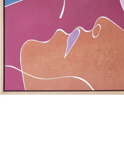 Discount Beliani Stampa su tela FASANO Motivo femminile 63 x 93 cm Multicolore