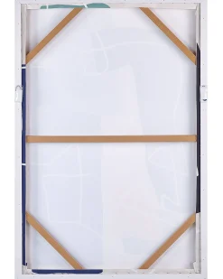 Clearance Beliani Stampa su tela FRISA Motivo astratto 63 x 99 cm Multicolore Marrone Multicolore