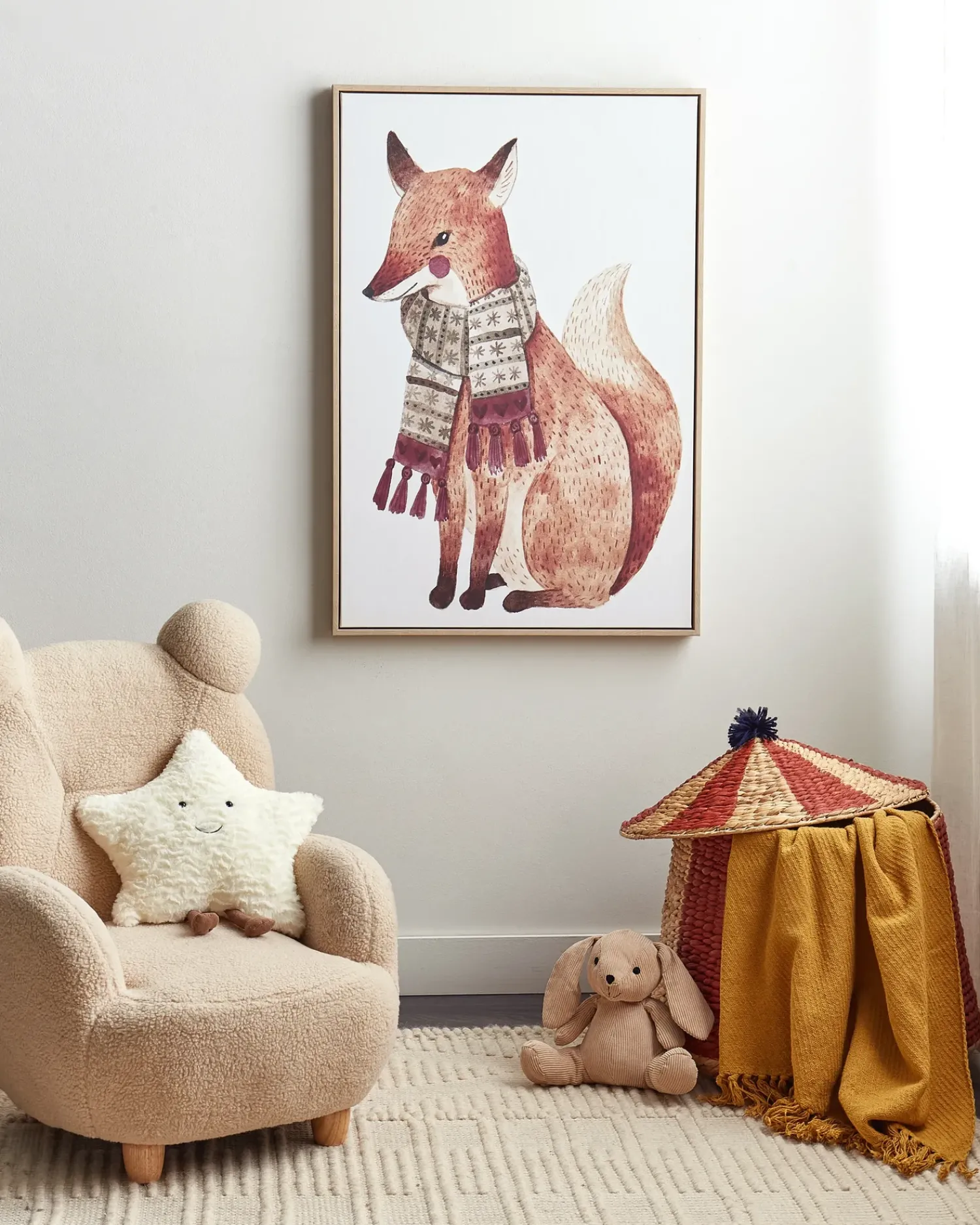 Online Beliani Stampa su tela MUCCIA Motivo animale 63 x 99 cm Marrone Beige Marrone Marrone Viola