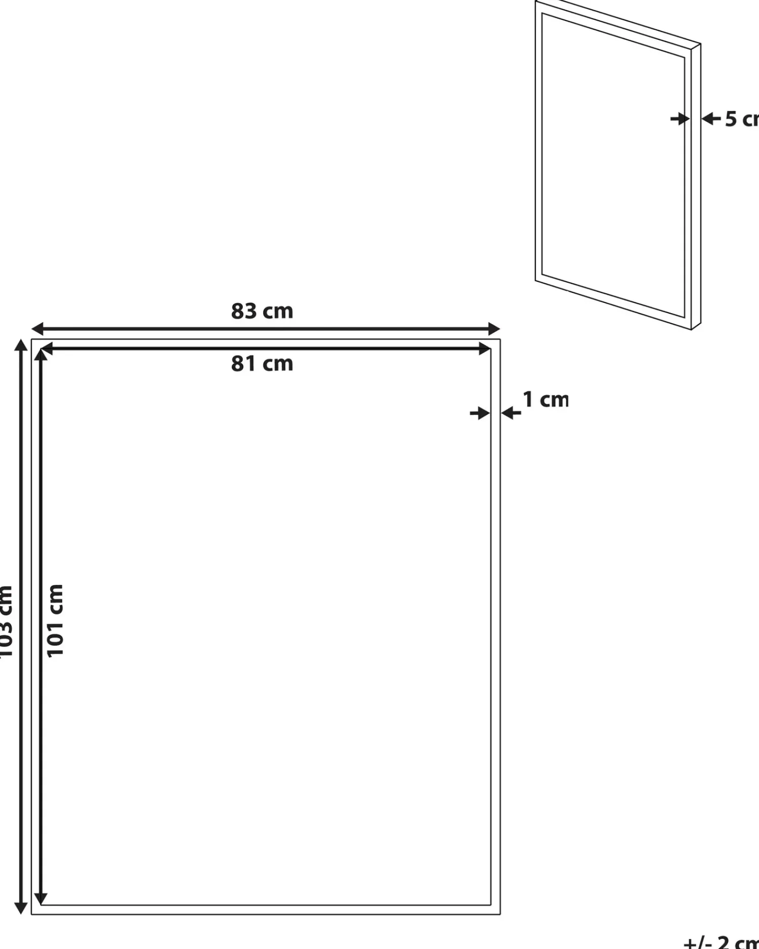 Sale Beliani Stampa su tela PULSANO Motivo astratto 83 x 103 cm Multicolore