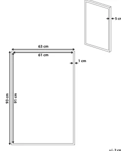 Discount Beliani Stampa su tela STATTE Motivo astratto 63 x 93 cm Nero Bianco Oro Nero