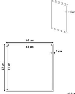 Beliani Stampa su tela TAURISANO Motivo per bambini 63 x 63 cm Rosa
