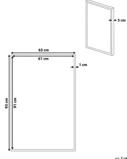 Best Beliani Stampa su tela TREPPIO Motivo astratto 63 x 99 cm Blu Beige Blu