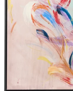 Clearance Beliani Stampa su tela TUAM Motivo astratto Rosa Rosa Nero
