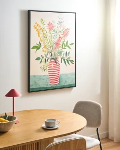 Discount Beliani Stampa su tela WEXFORD Motivo floreale Multicolore