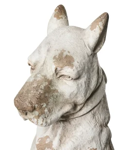 Online Beliani Statua da giardino CAPALBIO Cane Beige Bianco Beige