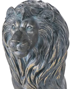 Hot Beliani Statua da giardino DAKAR Leone Marrone