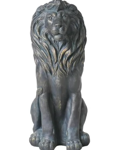 Hot Beliani Statua da giardino DAKAR Leone Marrone