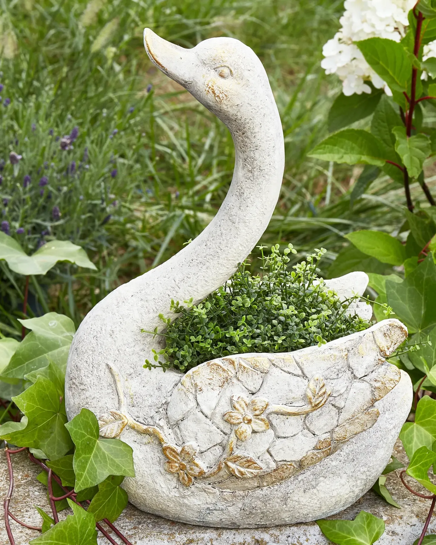 Discount Beliani Statua da giardino GRUFFY Bianco Bianco Rame