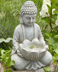 Beliani Statua da giardino MONTCEL Grigio