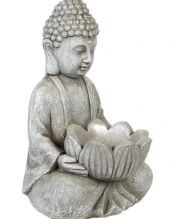 Beliani Statua da giardino MONTCEL Grigio