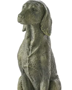Hot Beliani Statua da giardino NAIROBI Cane Verde