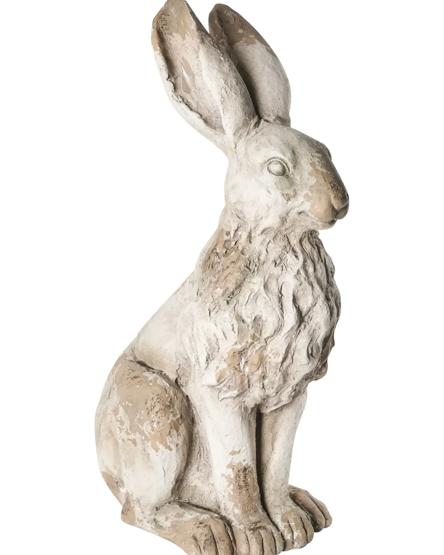 Online Beliani Statua da giardino NEIVE Lepre Beige Bianco Beige