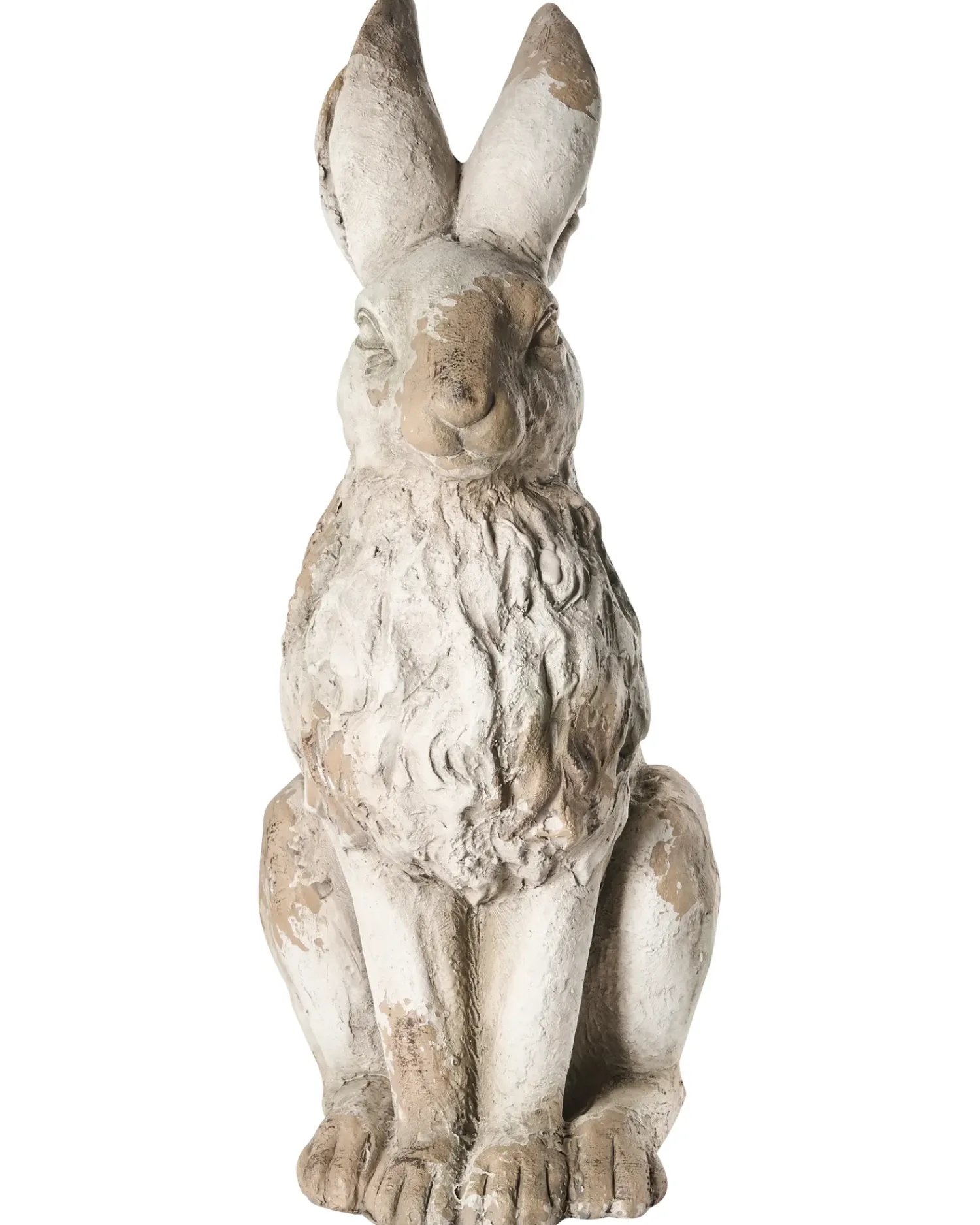 Online Beliani Statua da giardino NEIVE Lepre Beige Bianco Beige