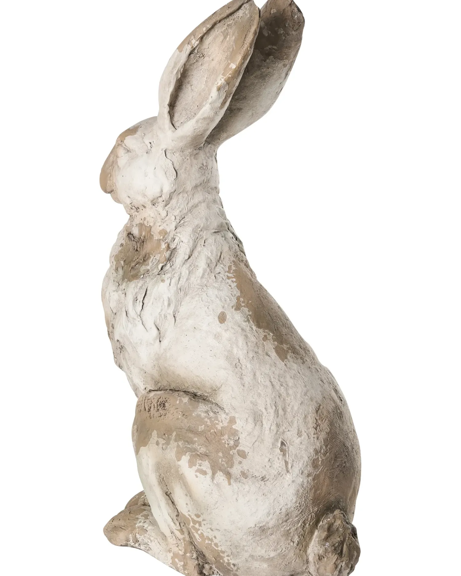 Online Beliani Statua da giardino NEIVE Lepre Beige Bianco Beige