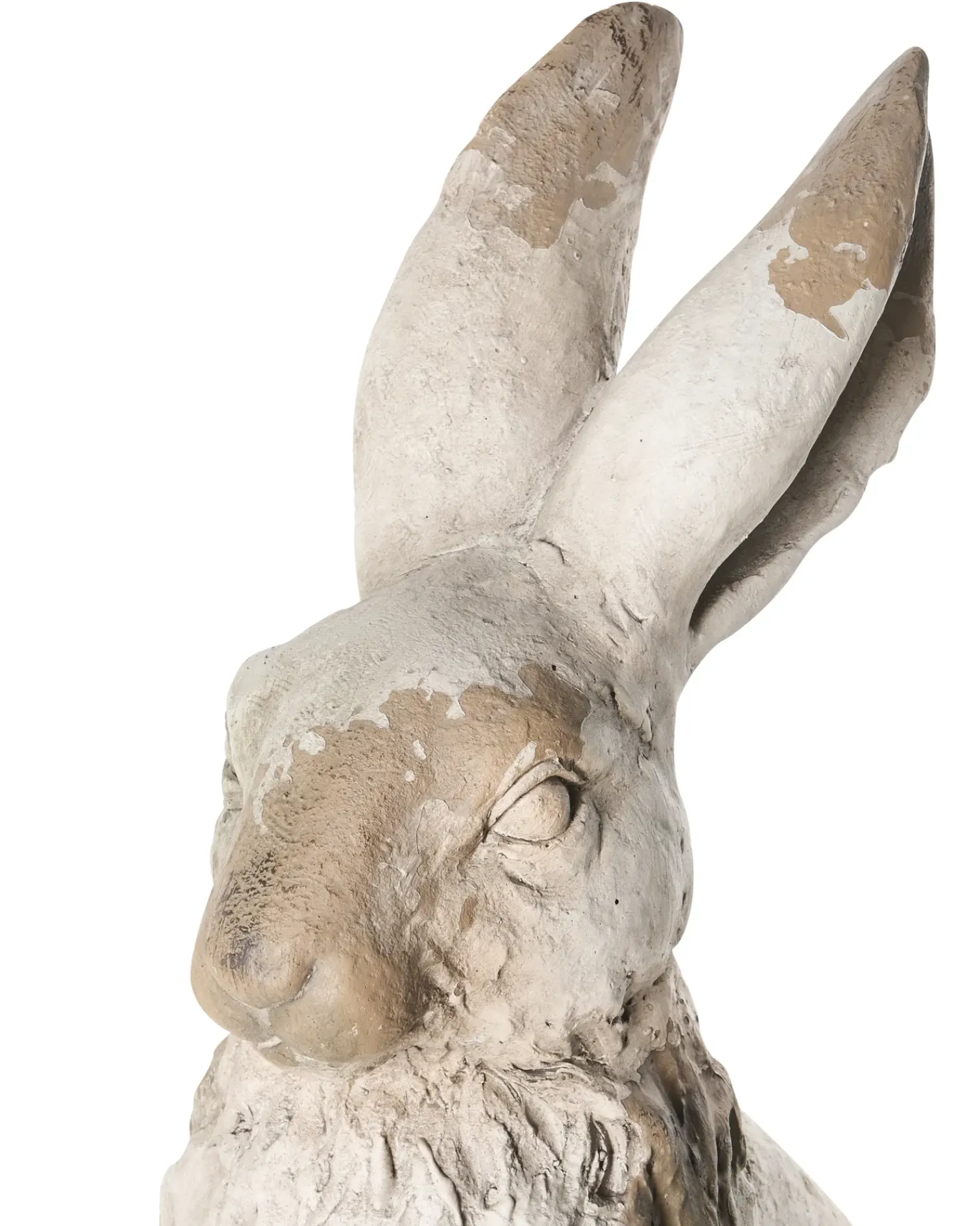 Online Beliani Statua da giardino NEIVE Lepre Beige Bianco Beige