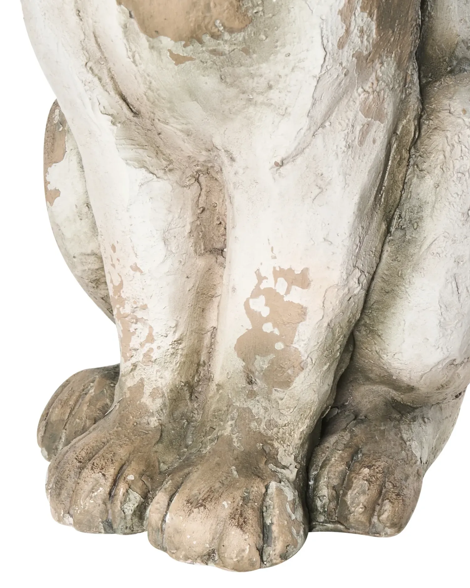 Online Beliani Statua da giardino OFFIDA Gatto Beige Bianco Beige