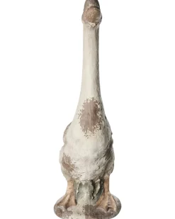 Clearance Beliani Statua da giardino SARNO Oca Beige Bianco Beige