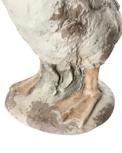 Clearance Beliani Statua da giardino SARNO Oca Beige Bianco Beige