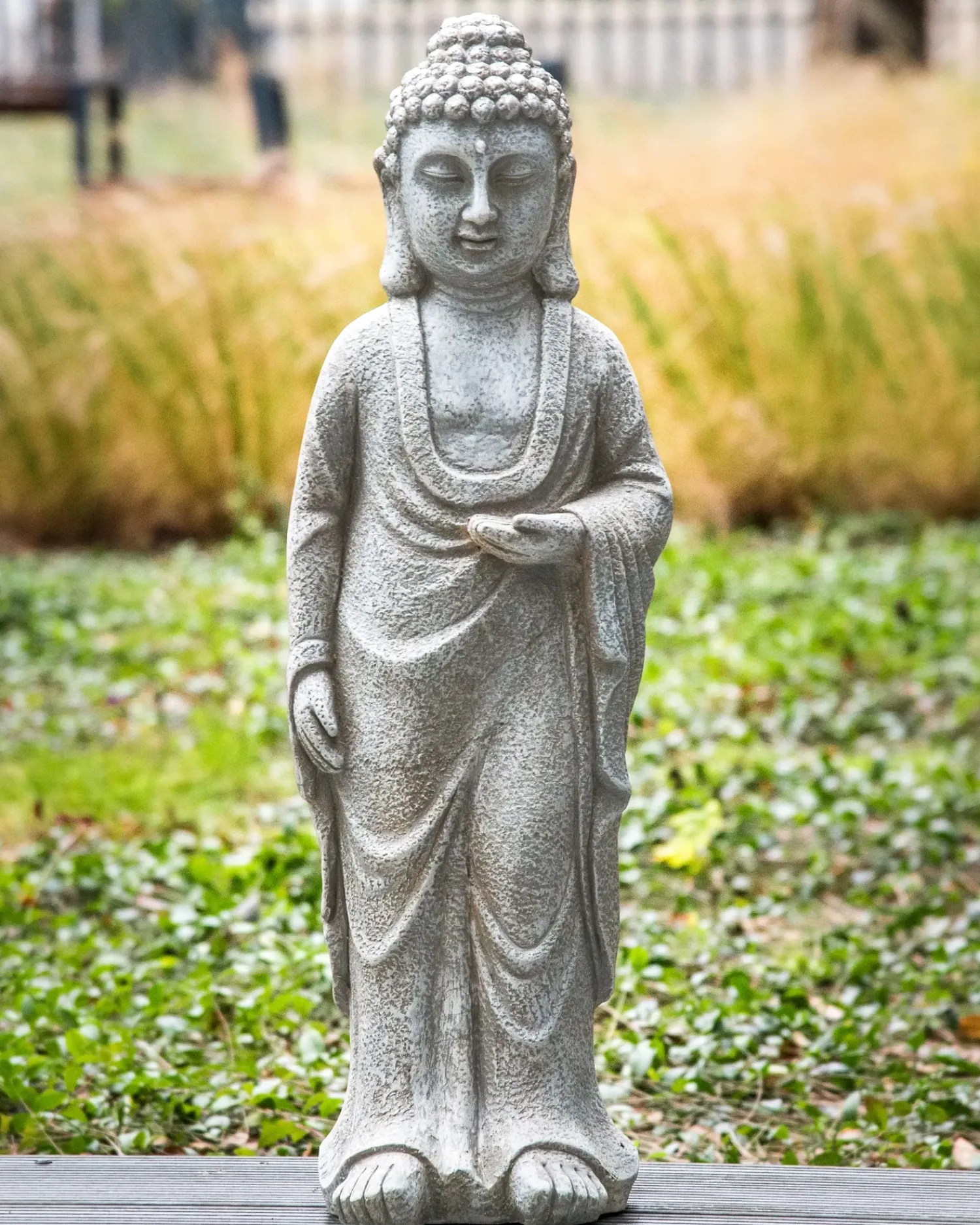 New Beliani Statua da giardino THOIRY Grigio