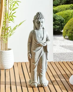 New Beliani Statua da giardino THOIRY Grigio