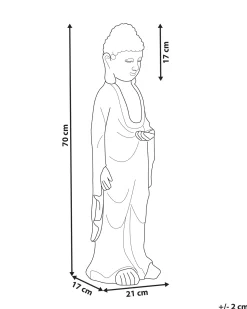 New Beliani Statua da giardino THOIRY Grigio