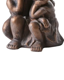 Beliani Statuetta da giardino DAMARO Bambini Marrone