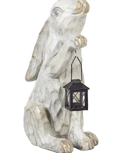 Outlet Beliani Statuetta da giardino GERLAND Coniglio sporco Bianco