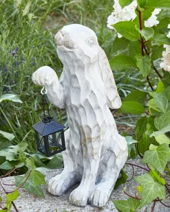 Outlet Beliani Statuetta da giardino GERLAND Coniglio sporco Bianco