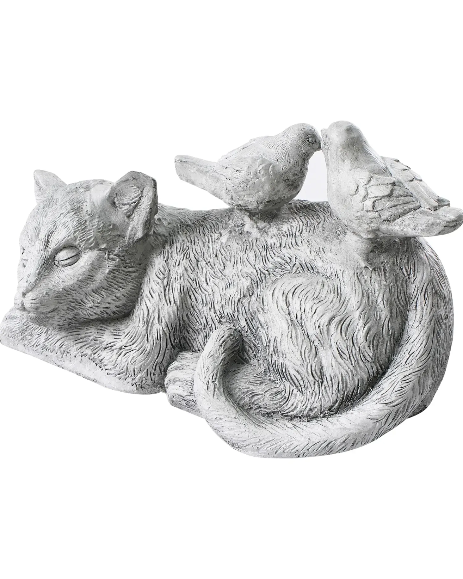 Hot Beliani Statuetta da giardino KALELA Gatto Grigio