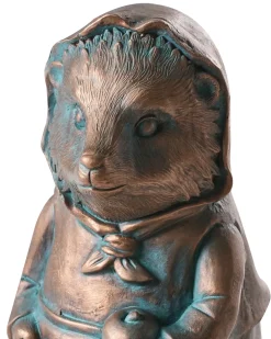 Outlet Beliani Statuetta da giardino LOLA Riccio Marrone Blu Marrone