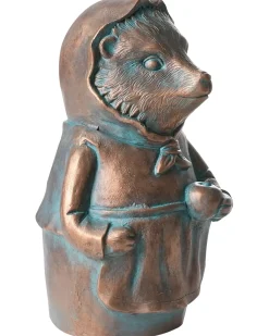 Outlet Beliani Statuetta da giardino LOLA Riccio Marrone Blu Marrone