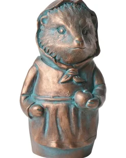 Outlet Beliani Statuetta da giardino LOLA Riccio Marrone Blu Marrone