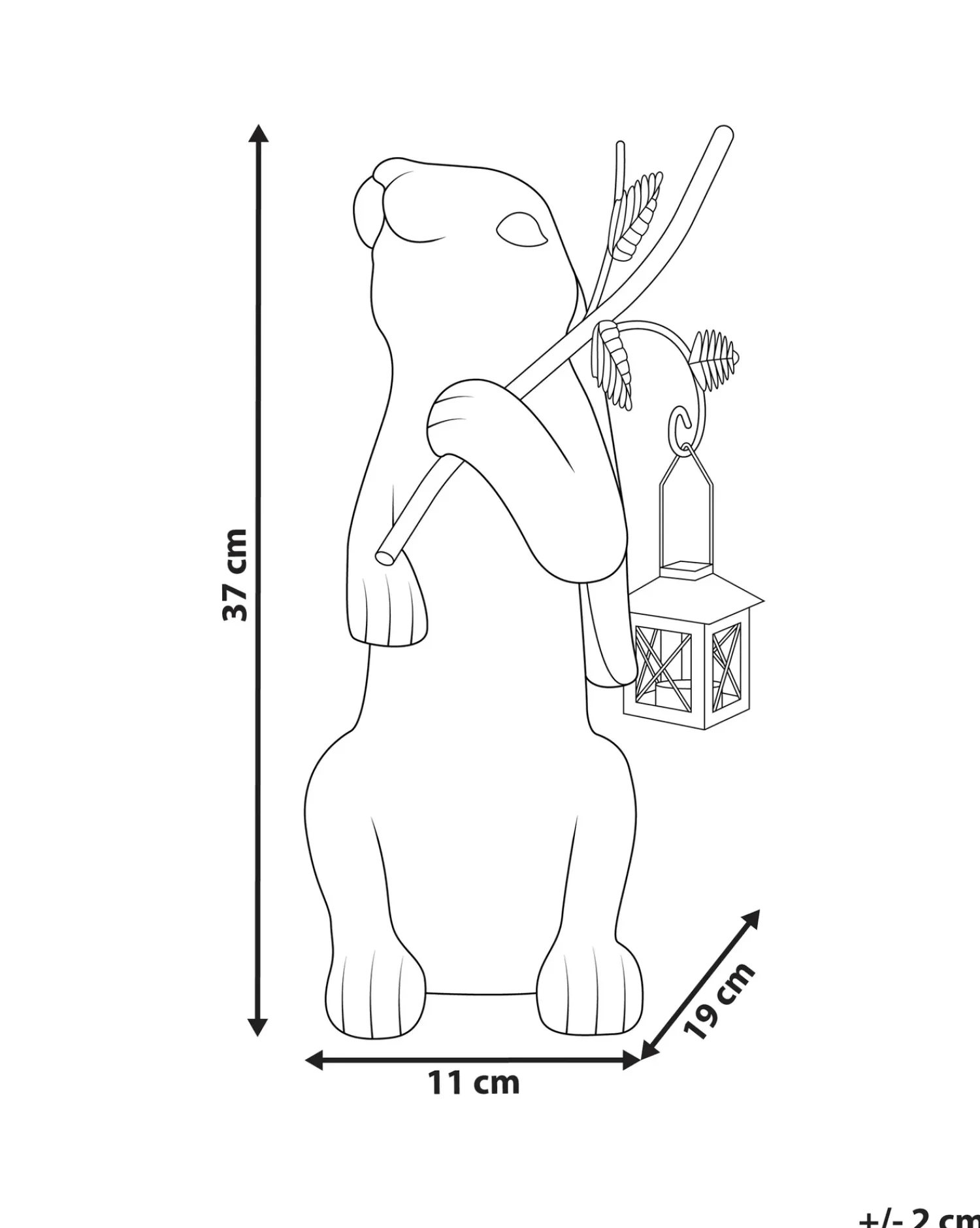 Online Beliani Statuetta da giardino NOLAY Grigio