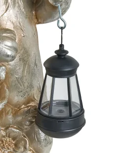Beliani Statuetta da giardino OTTERUP Coniglio Oro Oro Argento